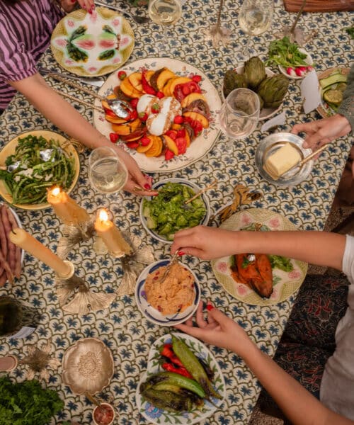 Tafelkleed in tas Faina