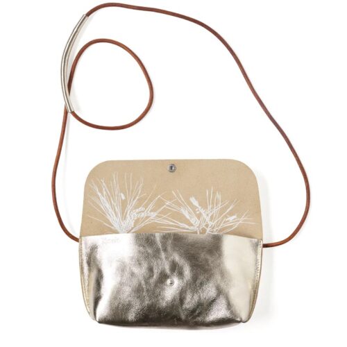 Tas Leer Secret Garden Goud