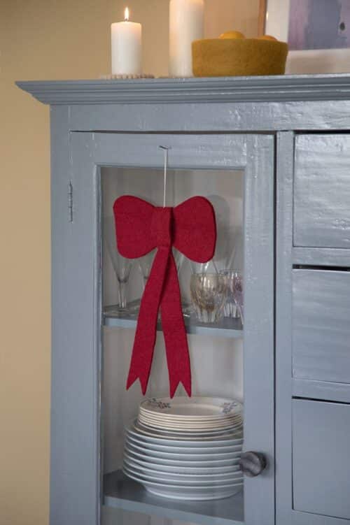 Vilt Strik Groot Rood