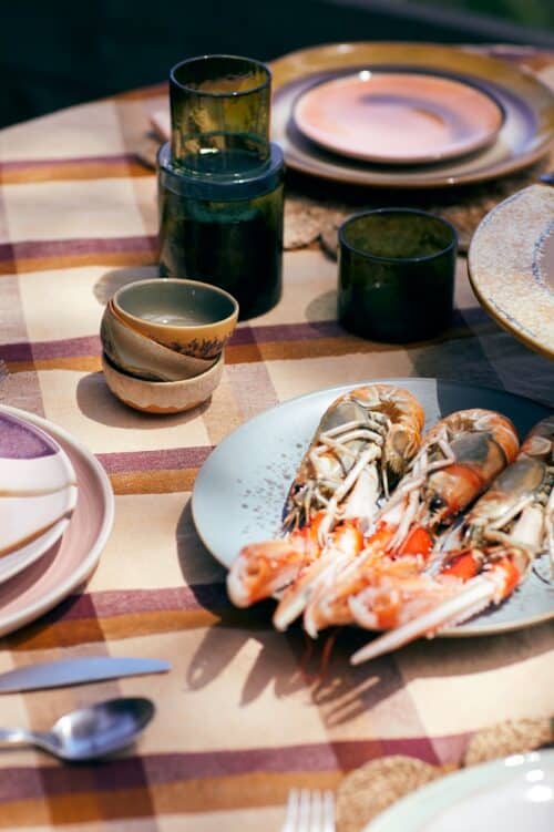 70's ceramic XS bowls Marine set/4