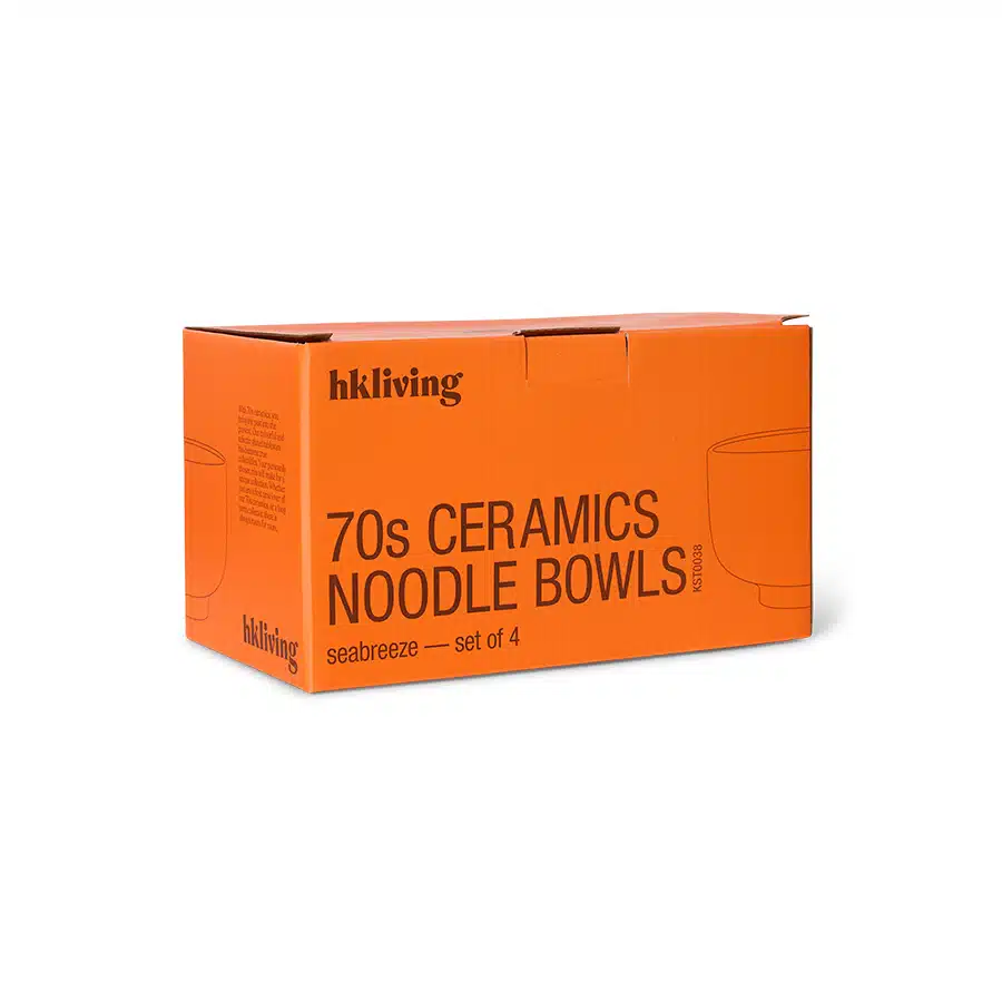 70's Noodle Bowls Seabreeze set/4