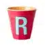 Alfabet beker R roze