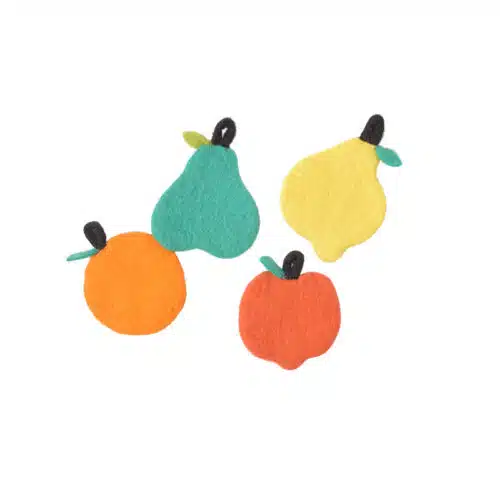 Aveva Coaster Fruit set/4