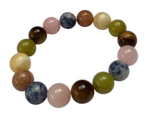 Chunky Bead Bracelet Colorful Crystals