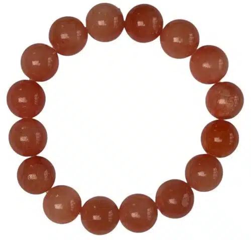 Chunky Jade Beads Bracelet Coral