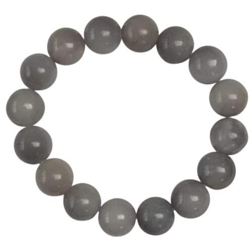 Chunky Jade Beads Bracelet Pastel Blue