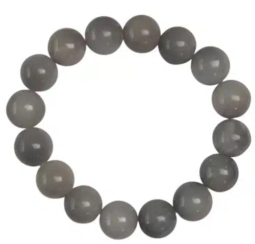 Chunky Jade Beads Bracelet Pastel Blue