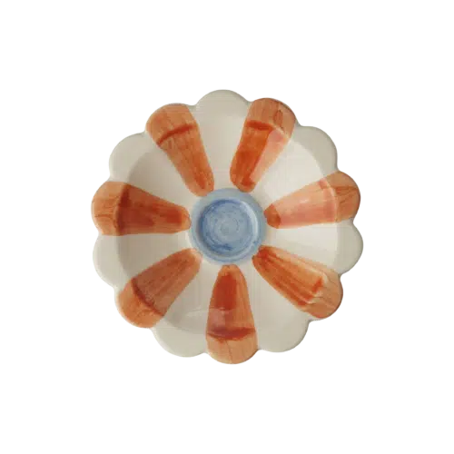 Dipping Bowl Bloem oranje