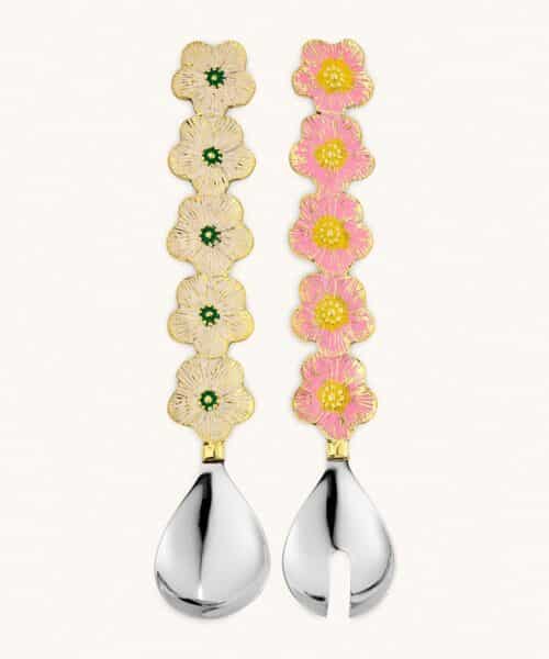 Faye Flower Saladebestek Set in cadeaubox