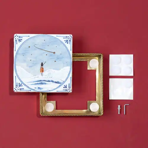 Golden Twisted Frame 13x13cm