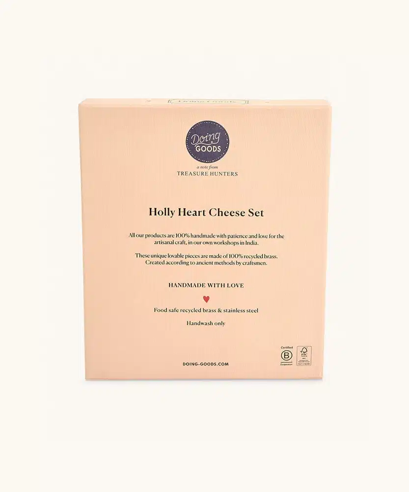 Holly Heart Kaasmessenset in Cadeaubox