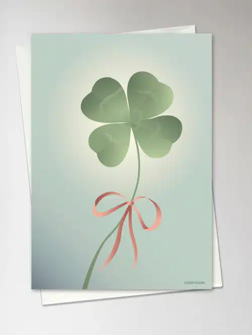 Kaart dubbel met envelop Good Luck