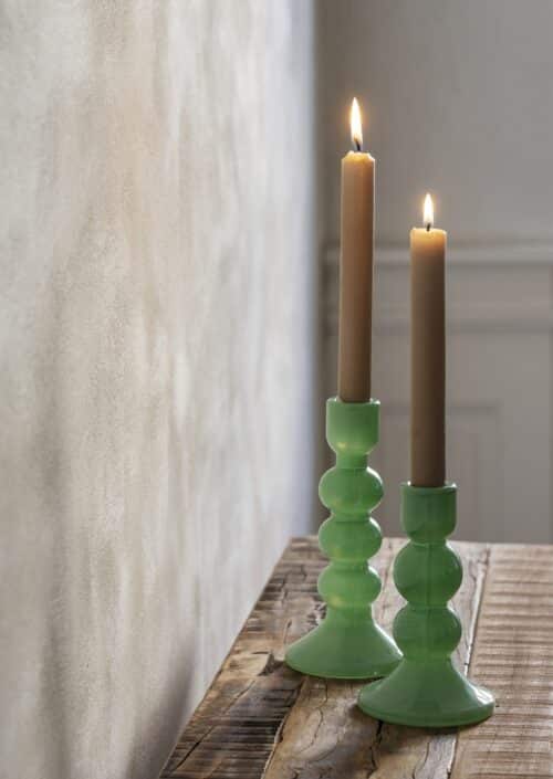 Kandelaar Glas Green