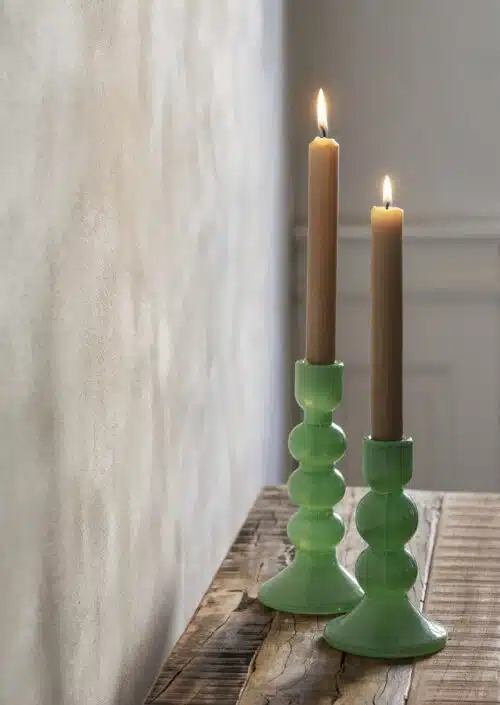 Kandelaar Glas Green