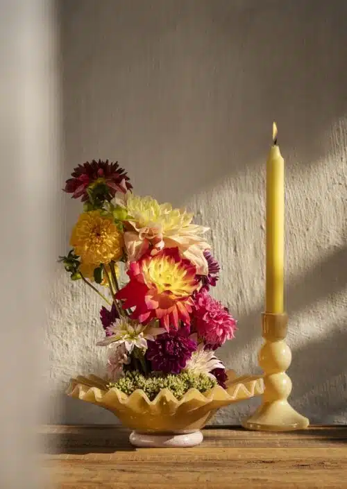 Kandelaar Glas Honey