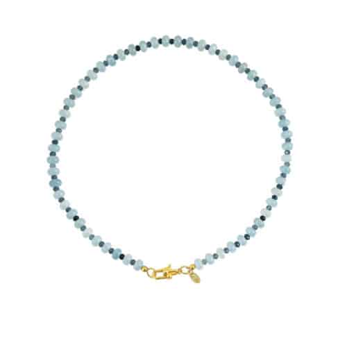 Ketting Blue Jade - dikke kraal