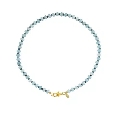 Ketting Blue Jade - dikke kraal