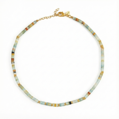 Ketting Mixed Blue Jade stenen