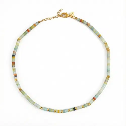 Ketting Mixed Blue Jade stenen