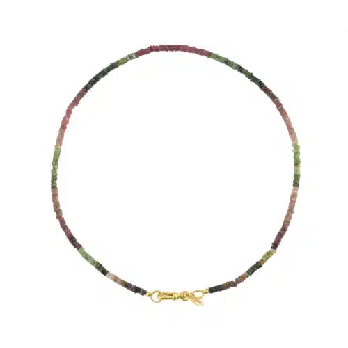 Ketting Tourmaline - platte steentjes