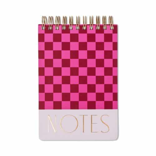 Large Chunky Notepad Burgundy/Pink