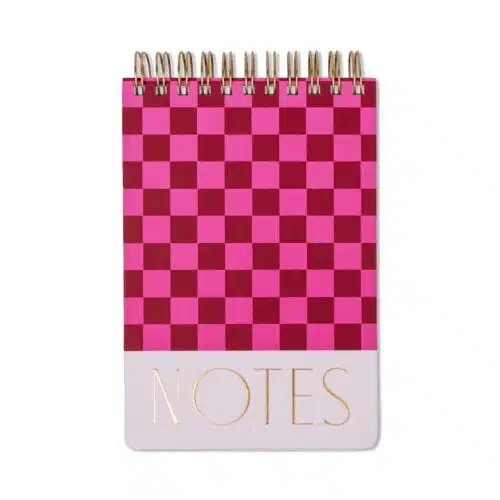 Large Chunky Notepad Burgundy/Pink