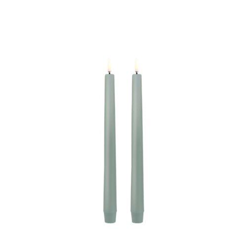 LED dinerkaarsen set/2 Dusty Green