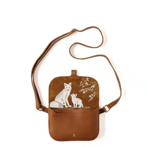 Leren Tas Little Fox Cognac Used