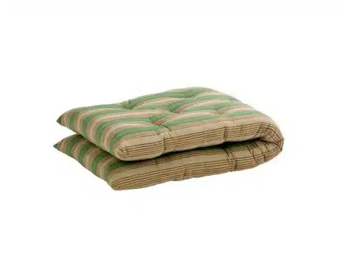 Matraskussen Streep Groen/camel