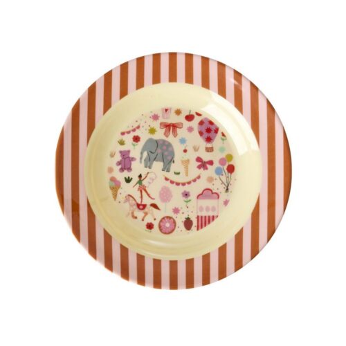 Melamine Kids Bowl met Pink Fun Fair Print