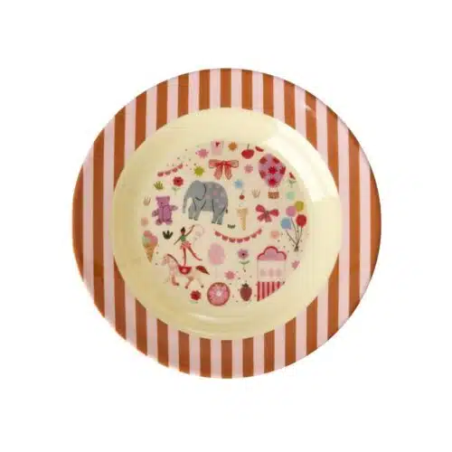 Melamine Kids Bowl met Pink Fun Fair Print