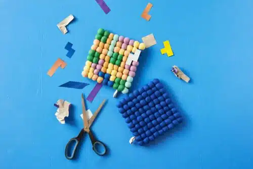 Onderzetter Vilt Square T-tris 2