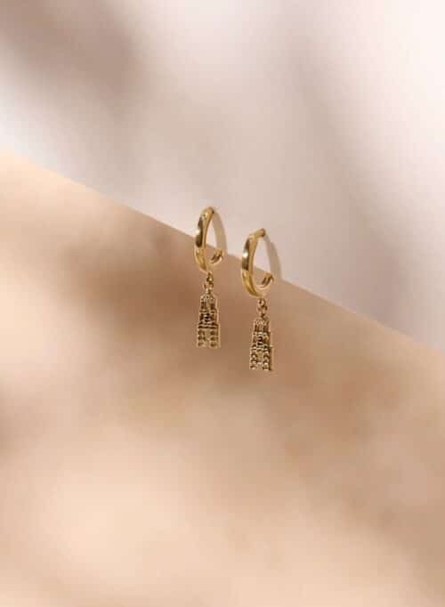 Oorbellen Domtoren Utrecht verguld