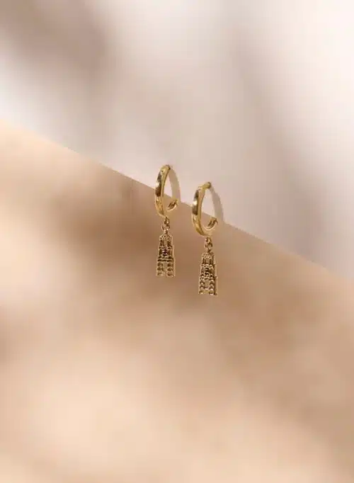 Oorbellen Domtoren Utrecht verguld