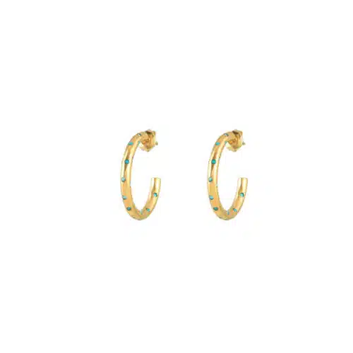 Oorbellen Hoops Turquoise