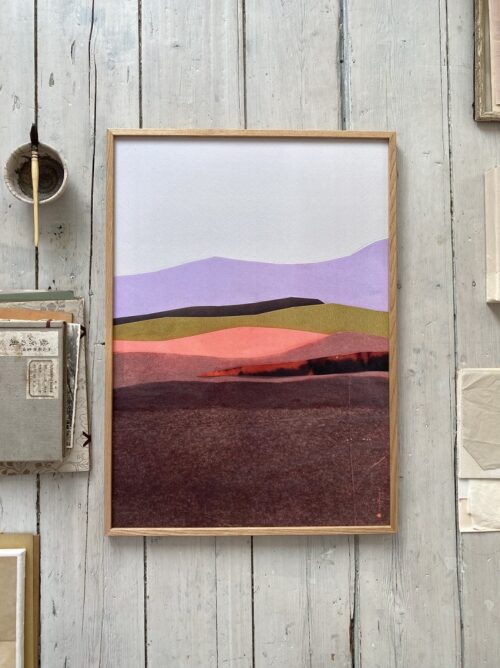 Poster Coral and Chocolate 30x40