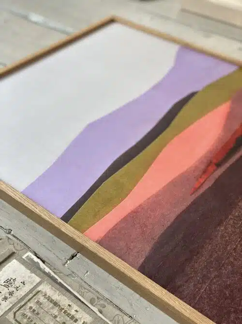 Poster Coral and Chocolate 30x40