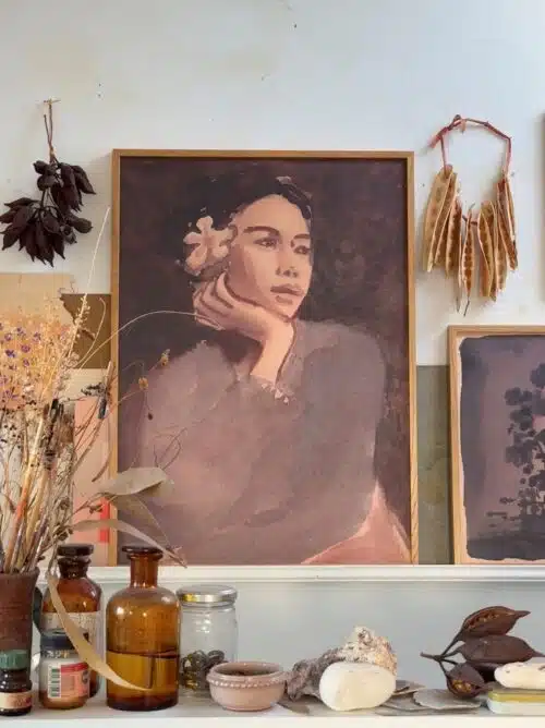 Poster Frangipani Flower 30x40