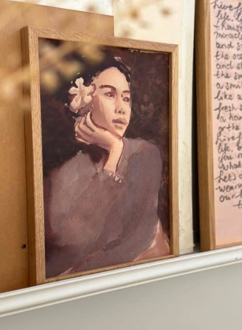 Poster Frangipani Flower A4