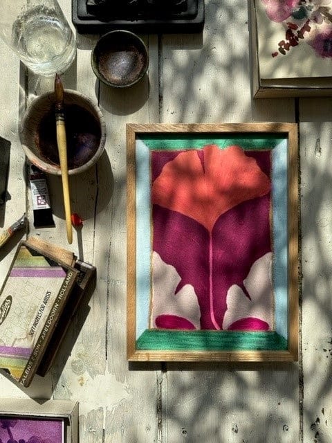 Poster Gingko Orange A4