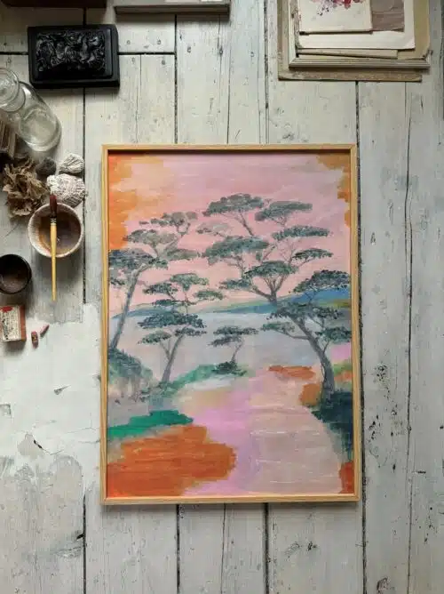 Poster Sur La Cote Francaise 30x40