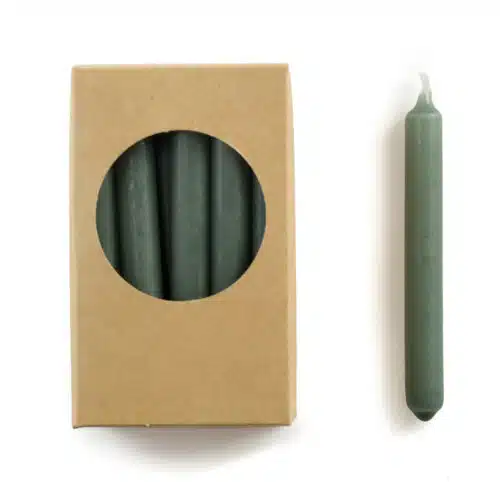 Potloodkaarsjes Kort Forest green