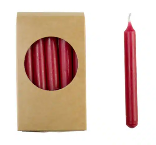 Potloodkaarsjes Kort Rood
