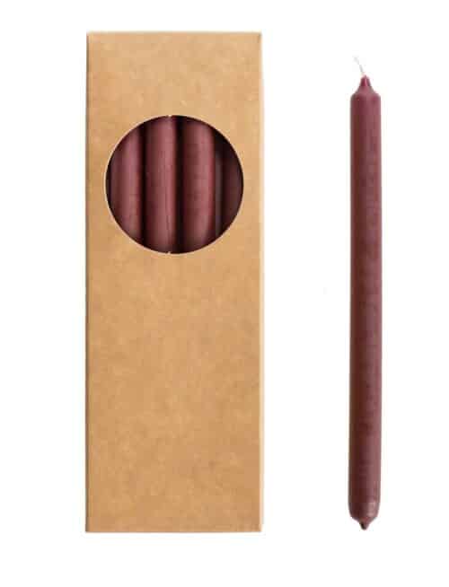 Potloodkaarsjes Lang Aubergine