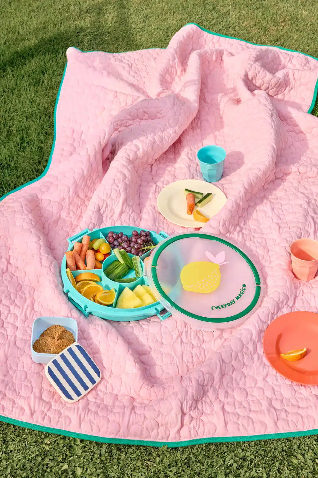 Serveerschaal met vakjes - Citroen