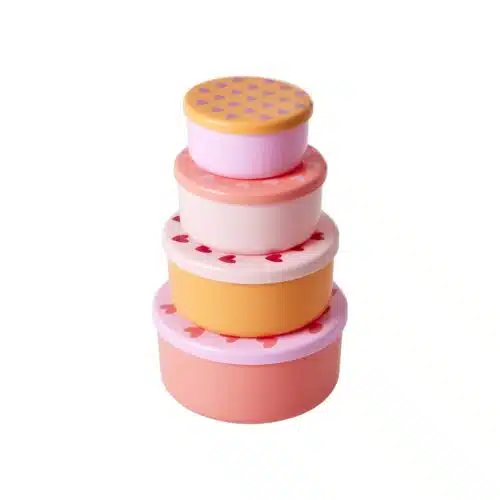 Set van 4 foodboxes rond