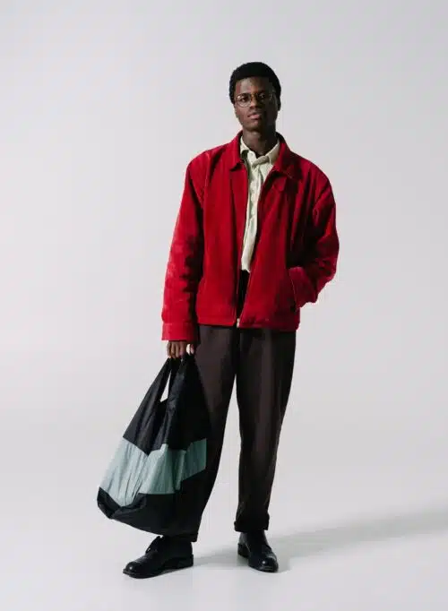 Shopping Bag L Black & Grey