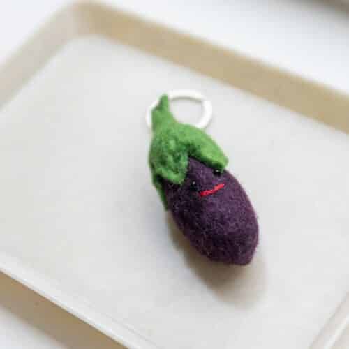 Sleutelhanger Vilt Aubergine