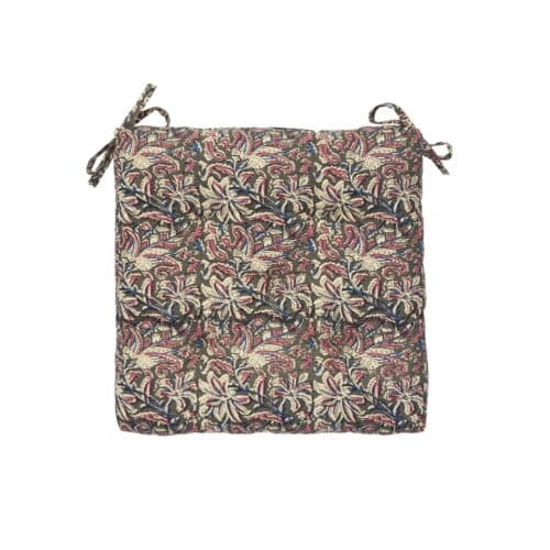 Stoelkussen Flower Grey/Sand/Old Rose