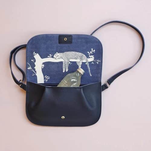 Tas Leer Lazy Boy Ink Blue